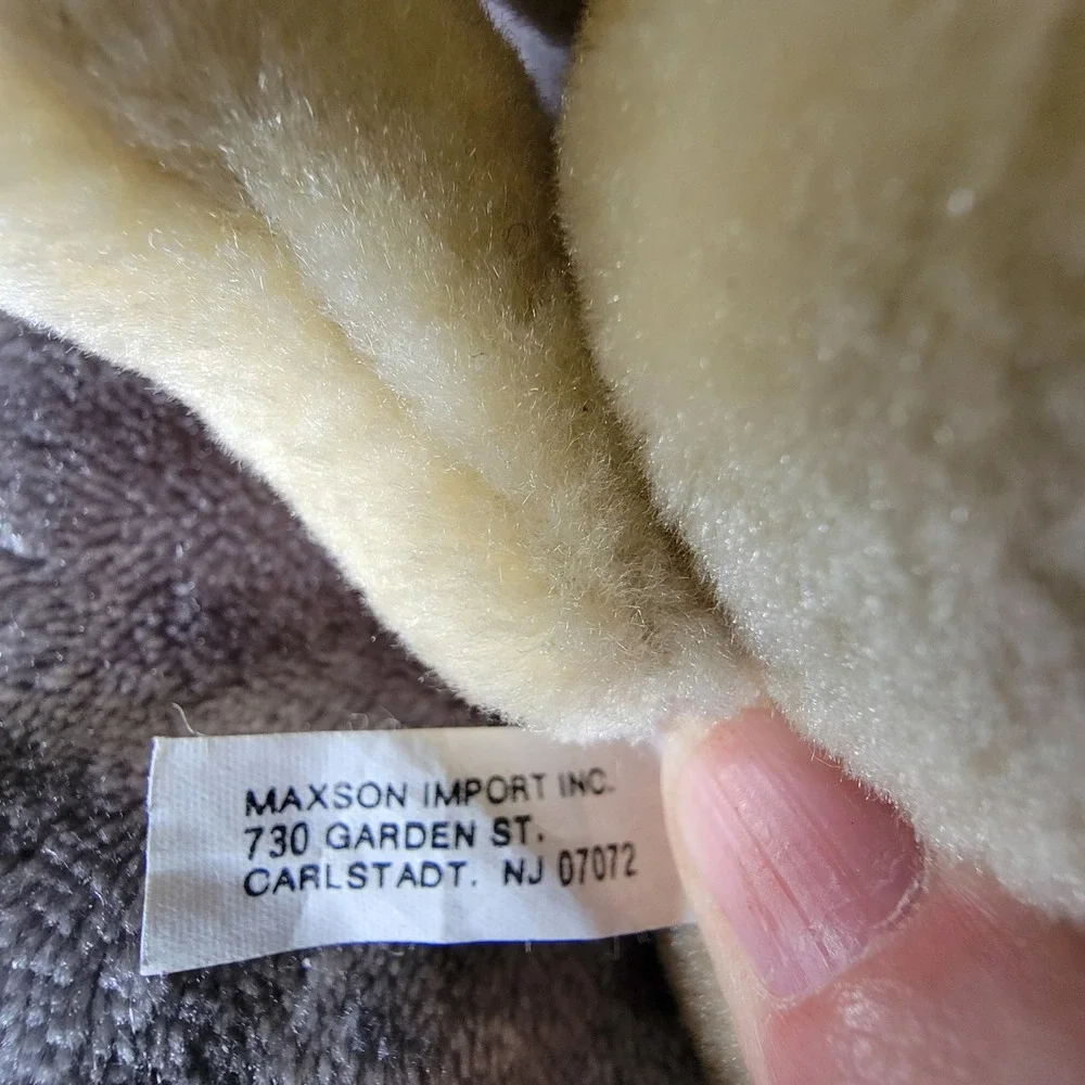 Vintage Maxson Import Plush Bunny Unisex Small Cream Excellent Floppy Ears